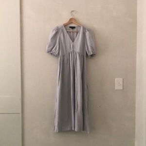 Hatch linen blue dress sz 0 small